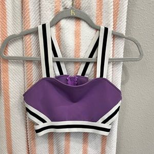 BB Dakota Purple Cropped Top
